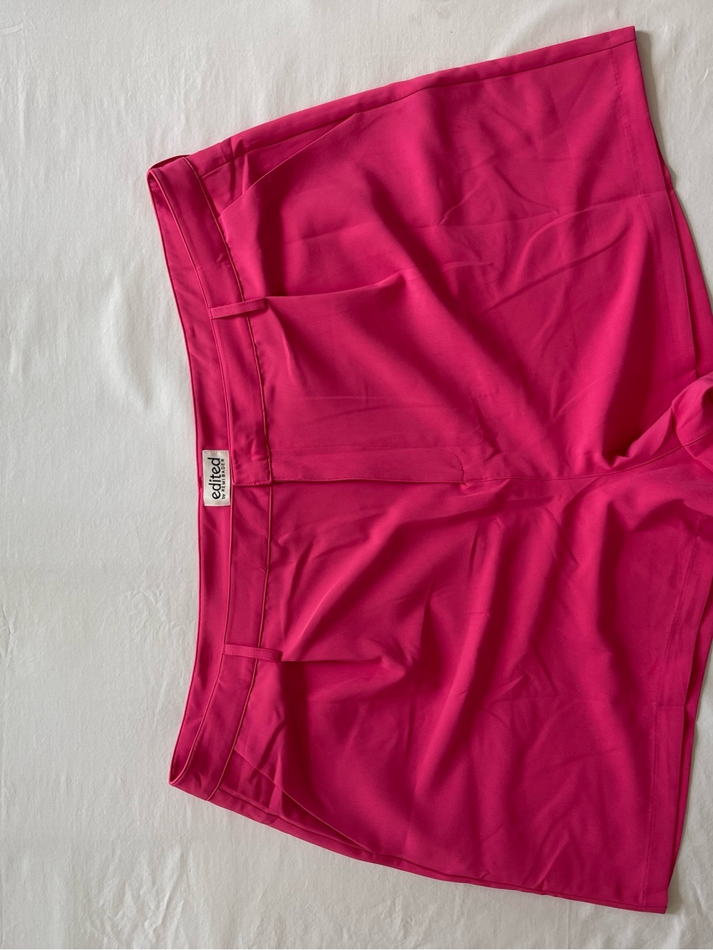 Edited by Remi Bader Hot Pink Tailored High Rise Shorts‎ Plus Size 26W  NEW
